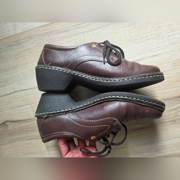 Eastland Foreside Women's Brown Leather Lace Up Oxford Heeled Shoe 8.5W - Picture 5 of 12